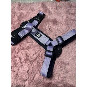 Reflective Stitches Chest Back Traction Rope Pet Outdoor Walking Size M Purple